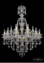 Люстра хрустальная Bohemia Ivele 1415/12+6/300/XL-108/G