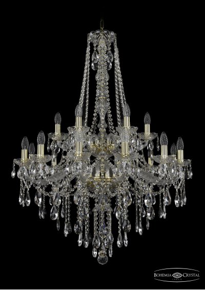 Люстра хрустальная Bohemia Ivele 1415/12+6/300/h-112/2d/G