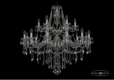 Люстра хрустальная Bohemia Ivele 1415/12+6/360/2d/Ni Люстра хрустальная Bohemia Ivele 1415/12+6/360/2d/Ni