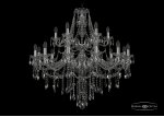 Люстра хрустальная Bohemia Ivele 1415/12+6/360/2d/Ni