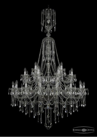 Люстра хрустальная Bohemia Ivele 1415/16+8+4/400/XL-185/2d/Ni Люстра хрустальная Bohemia Ivele 1415/16+8+4/400/XL-185/2d/Ni