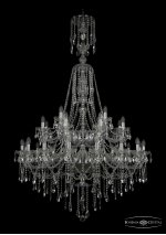 Люстра хрустальная Bohemia Ivele 1415/16+8+4/400/XL-185/2d/Ni