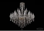 Большая хрустальная люстра Bohemia Ivele 1415/20+10+5/400-128/G