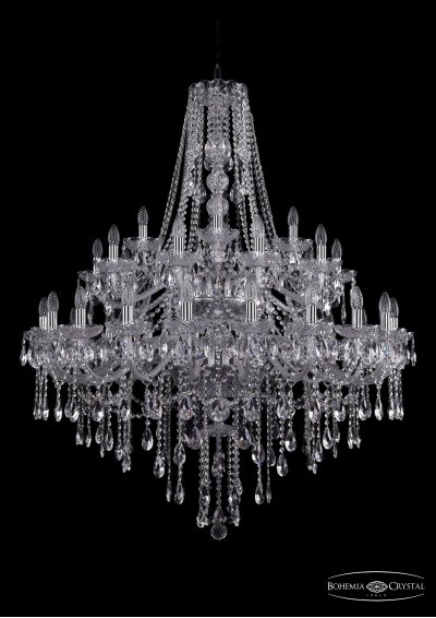 Люстра хрустальная Bohemia Ivele 1415/20+10+5/400/2d/Ni
