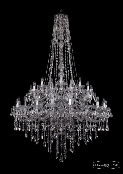 Люстра хрустальная Bohemia Ivele 1415/20+10+5/400/h-185/2d/Ni