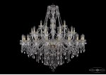 Большая хрустальная люстра Bohemia Ivele 1415/20+10+5/460-132/G