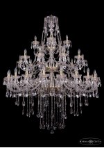 Люстра хрустальная большая Bohemia Ivele 1415/20+10+5/530-180/3d/G