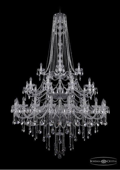 Люстра хрустальная Bohemia Ivele 1415/20+10+5/530/h-231/3d/Ni