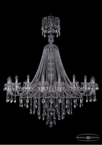 Люстра хрустальная Bohemia Ivele 1415/20/530/XL-180/Ni Люстра хрустальная Bohemia Ivele 1415/20/530/XL-180/Ni