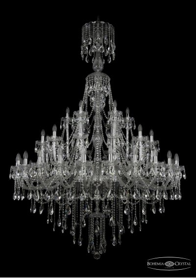 Большая Люстра хрустальная Bohemia Ivele 1415/24+12+6/530/XL-210/Ni Большая Люстра хрустальная Bohemia Ivele 1415/24+12+6/530/XL-210/Ni