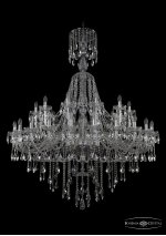 Люстра хрустальная Bohemia Ivele 1415/24+12/530/XL-186/Ni