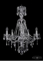 Люстра хрустальная Bohemia Ivele 1415/5/200/XL-76/Ni