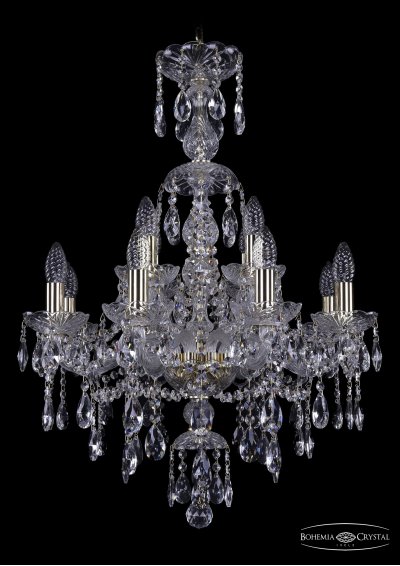Люстра хрустальная Bohemia Ivele 1415/8+4/200/XL-76/G