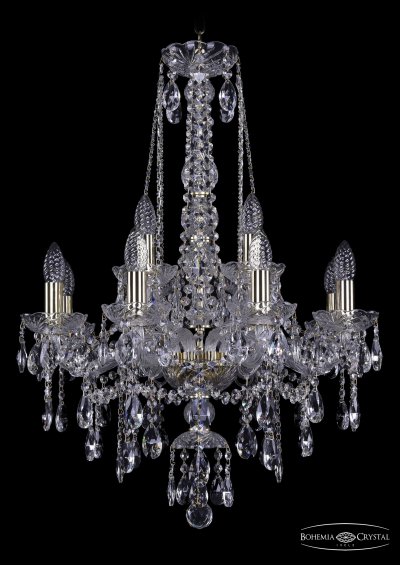 Люстра хрустальная Bohemia Ivele 1415/8+4/200/h-75/G