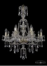 Люстра хрустальная Bohemia Ivele 1415/8+4/220/XL-86/G