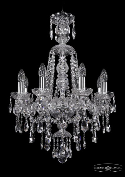 Люстра хрустальная Bohemia Ivele 1415/8/165/XL-70/Ni