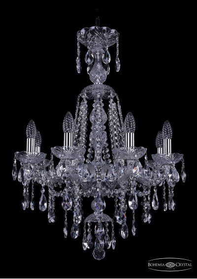 Люстра хрустальная Bohemia Ivele 1415/8/200/XL-76/Ni
