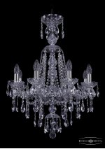 Люстра хрустальная Bohemia Ivele 1415/8/200/XL-76/Ni