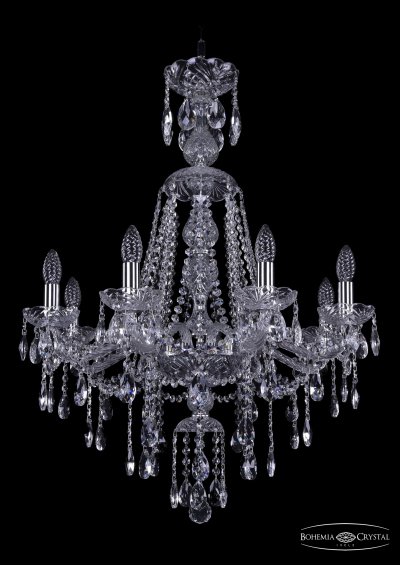 Люстра хрустальная Bohemia Ivele 1415/8/220/XL-85/Ni