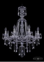 Люстра хрустальная Bohemia Ivele 1415/8/220/XL-85/Ni