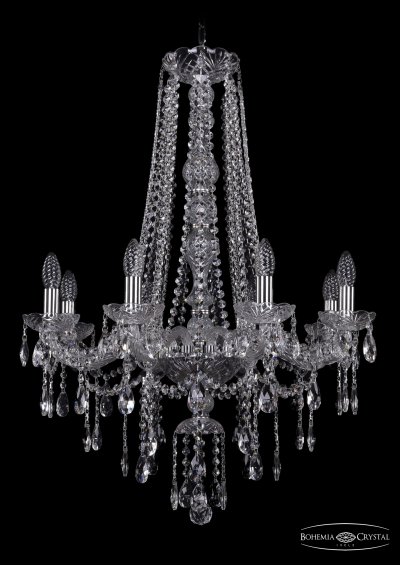 Люстра хрустальная Bohemia Ivele 1415/8/220/h-85/Ni