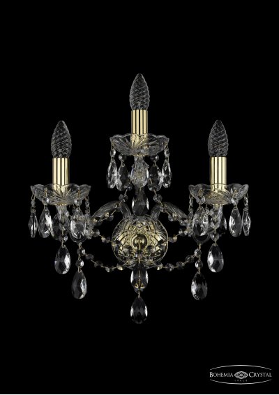 Светильник настенный бра Bohemia Ivele 1415B/2+1/165/G