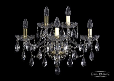 Светильник настенный бра Bohemia Ivele 1415B/3+2/200/XL/G