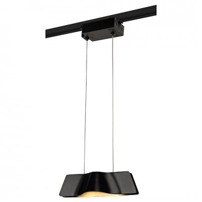 SLV 144000 WAVE PENDANT Pendelleuchte, schwarz, 9W LED, 3000K, inkl. 1P.-Adapter