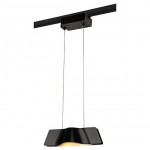 SLV 144000 WAVE PENDANT Pendelleuchte, schwarz, 9W LED, 3000K, inkl. 1P.-Adapter