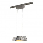 SLV 144006 WAVE PENDANT Pendelleuchte, alu brushed, 9W LED, 3000K, inkl. 1P.-Adapter
