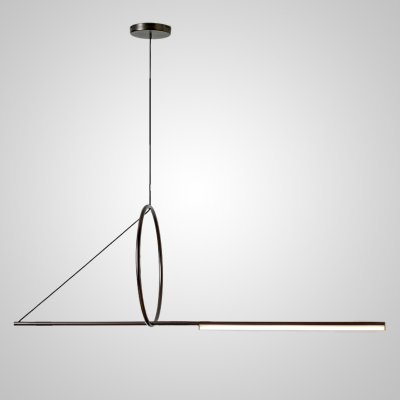 Подвесной светильник SUSPENSION CERCLE ET TRAIT – GRAPHITE SATINE L120 ImperiumLoft 144225-22