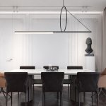 Подвесной светильник SUSPENSION CERCLE ET TRAIT – GRAPHITE SATINE L120 ImperiumLoft 144225-22
