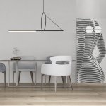 Подвесной светильник SUSPENSION CERCLE ET TRAIT – GRAPHITE SATINE L120 ImperiumLoft 144225-22