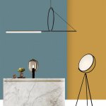 Подвесной светильник SUSPENSION CERCLE ET TRAIT – GRAPHITE SATINE L120 ImperiumLoft 144225-22