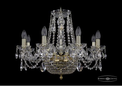 Люстра хрустальная Bohemia Ivele 1450/8/160/250/G Люстра хрустальная Bohemia Ivele 1450/8/160/250/G