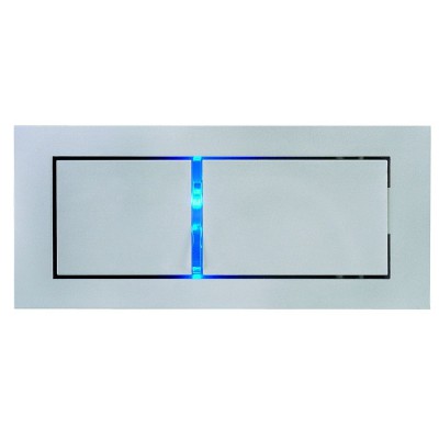 SLV 146240 BEDSIDE LINKS Wandleuchte, silbergrau, 3W LED, 4000K, mit blauem Orientierungslicht