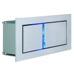 SLV 146240 BEDSIDE LINKS Wandleuchte, silbergrau, 3W LED, 4000K, mit blauem Orientierungslicht
