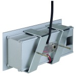 SLV 146240 BEDSIDE LINKS Wandleuchte, silbergrau, 3W LED, 4000K, mit blauem Orientierungslicht