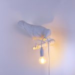 Настенный светильник Bird Looking Right White Outdoor