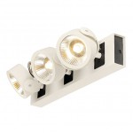SLV 147621 KALU LED 3 Wand- und Deckenleuchte, weiss/schwarz, 3x10W,3000K