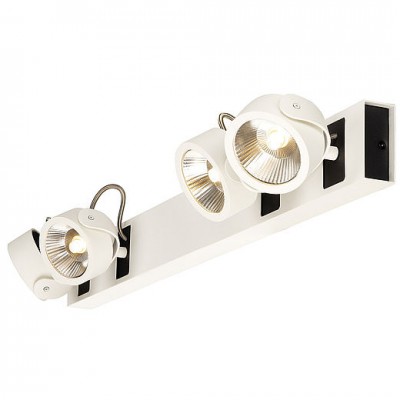 SLV 147651 KALU Wandleuchte, 4LED Spots, weiss/schwarz, 4x10W, 3000K, Leiste extra-lang