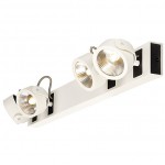 SLV 147651 KALU Wandleuchte, 4LED Spots, weiss/schwarz, 4x10W, 3000K, Leiste extra-lang