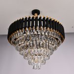 Подвесная люстра Empire Black Chandelier Crystal D 66 ImperiumLoft 147701-22