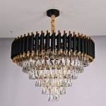 Подвесная люстра Empire Black Chandelier Crystal D 66 ImperiumLoft 147701-22