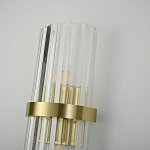 Бра Odeon Clear Glass Gold metal Wall Lamp ImperiumLoft 147727-22