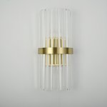 Бра Odeon Clear Glass Gold metal Wall Lamp ImperiumLoft 147727-22