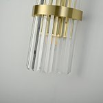 Бра Odeon Clear Glass Gold metal Wall Lamp ImperiumLoft 147727-22