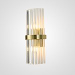 Бра Odeon Clear Glass Gold metal Wall Lamp ImperiumLoft 147727-22
