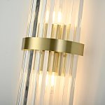 Бра Odeon Clear Glass Gold metal Wall Lamp ImperiumLoft 147727-22