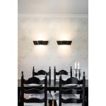 SLV 147840 WAVE WALL Wandleuchte, schwarz,2x9W LED, 3000K